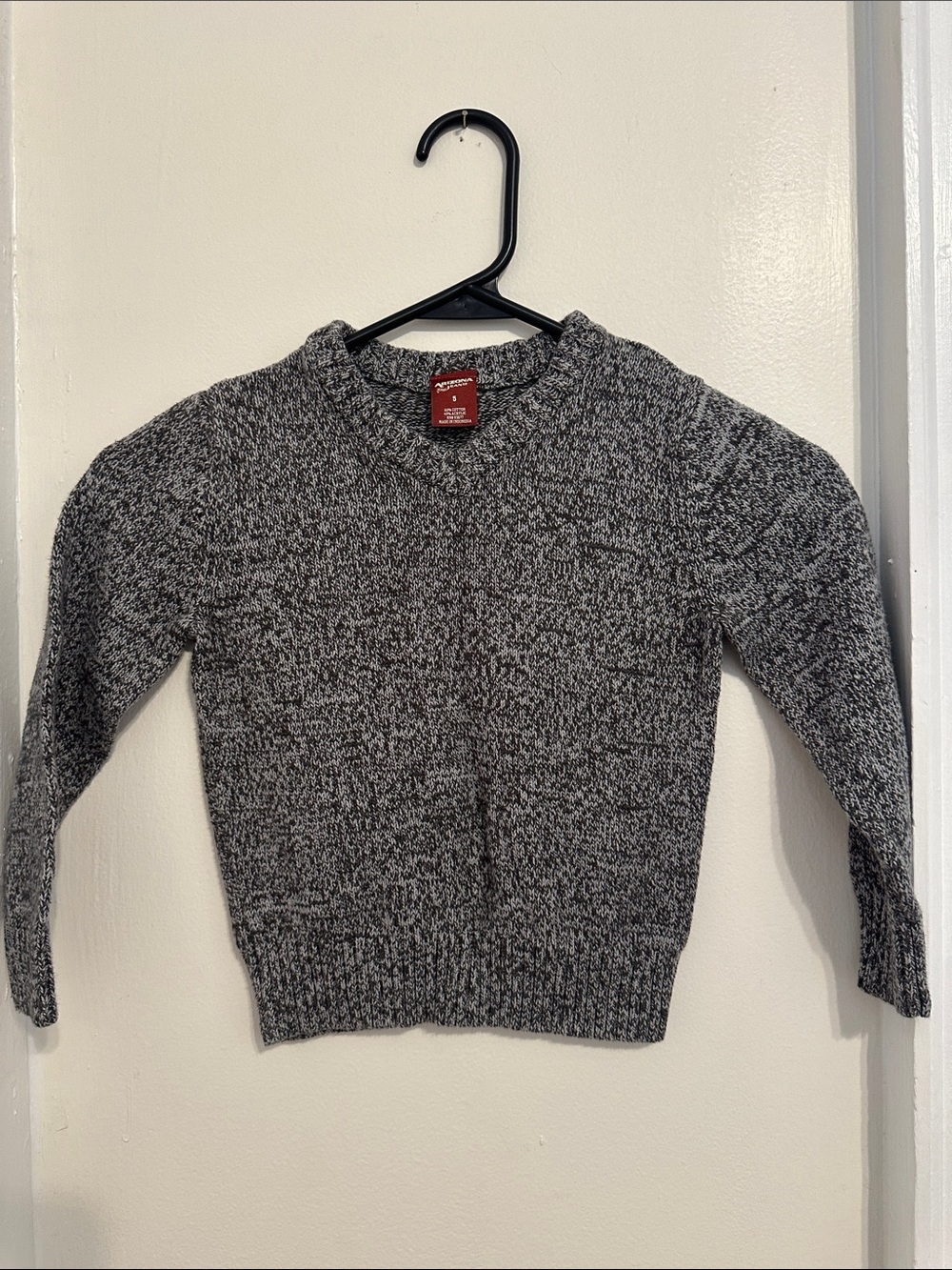 Arizona Jean Company Marled Gray Kids Crewneck Sweater